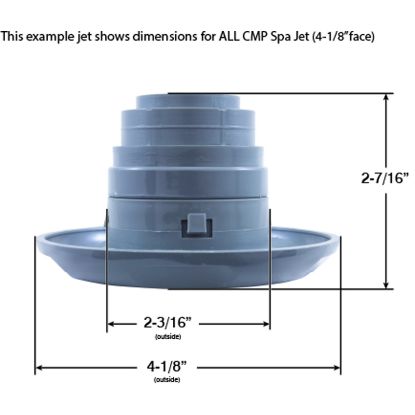 23540-110 Jet Intl CMP Spa 4-1/8