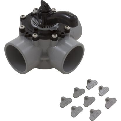 25933-201-000 Diverter Valve 2In S X 2.5In Sp 3-Way Gray