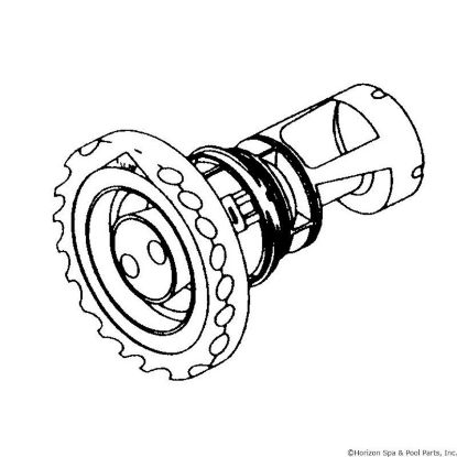 212-3050 Jet Intl WW Quad Flo 4-3/4"fd Twin Roto Dlx Scal White