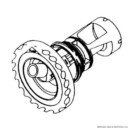 212-3010 Jet Intl WW Quad Flo 4-3/4"fd Roto Dlx Scal White