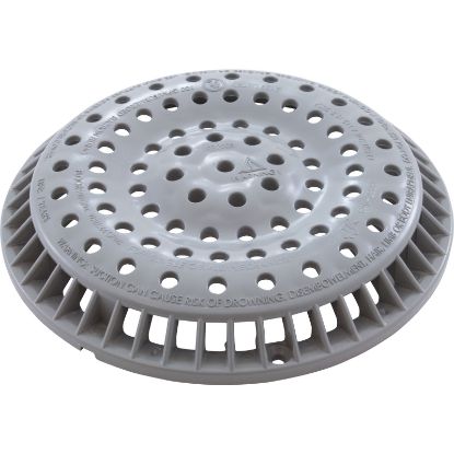 640-2360 Main Drain Grate WW Anti Vortex Open w/Collar White