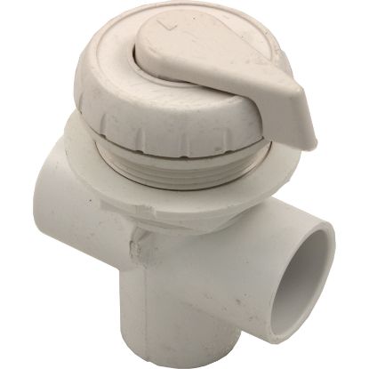 600-4340 Diverter Valve WW 1" 2 Port Top Mount Vertical White