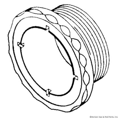 215-1770 Wall Fitting Waterway Poly Jet 2-5/8" Hole Size