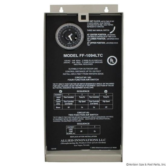 910108-007 ControlLen Gordon FF1094LTC115v/230vDual Circuitw/TCAux