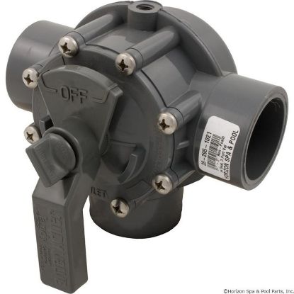 3344 Diverter ValveJandy/Zod 1-1/2"s/2"spg Non-Pos 3 Port Gry